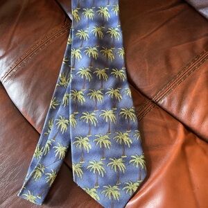 Tommy Bahama blue Palm tree tie
